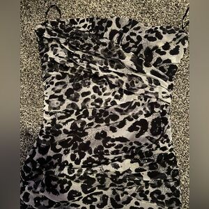 Y2K Leopard print tube top